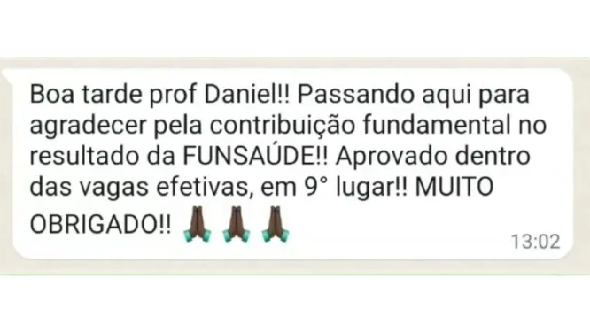 Depoimento de aluno do Elite Emergência